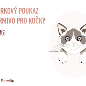 Poukaz - přispějte na kočky