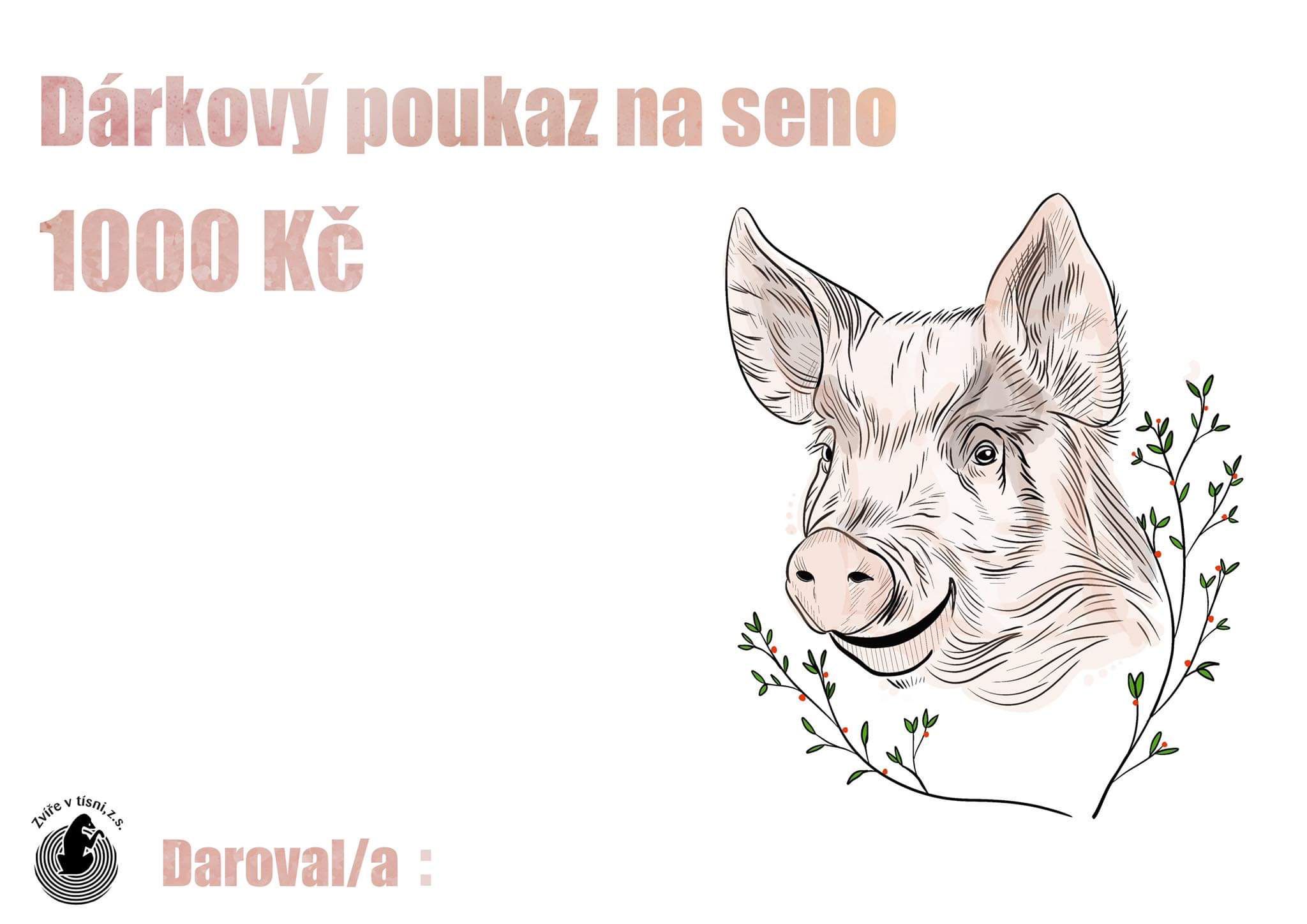 Poukaz - přispějte na seno - Image 2